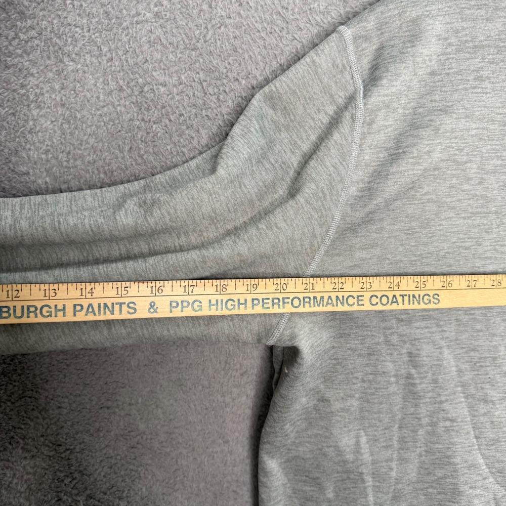 The North Face Men XXL Gray Heather Quarter Zip Pullover Fleece Jacket NF0A47F7 - Picture 7 of 9